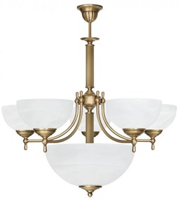 Mosiężny żyrandol V-S6A