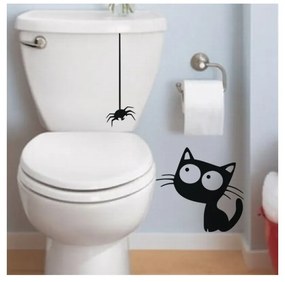 Naklejka Ambiance Cat And Spider
