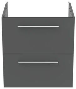 Szara wisząca szafka pod umywalkę 60x63 cm i.Life B – Ideal Standard