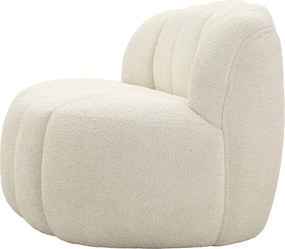 Biała sofa z materiału bouclé 145 cm Ball – Mauro Ferretti