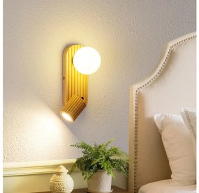 Brilagi - Kinkiet punktowy MODERN WOOD 1xG9/5W/230V+1xGU10/8W drewno kauczukowe