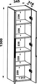 Zestaw wiszących mebli do łazienki Avella 33