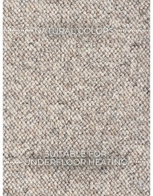 Szarokremowy dywan odpowiedni do prania 240x340 cm Rocco Dark Cream – Elle Decoration