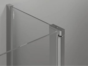 Mexen Mist drzwi prysznicowe uchylne 75 cm, transparent, chrom - 8A4-075-000-01-00