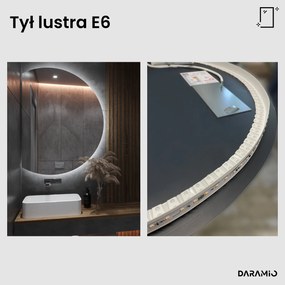 Lustro łazienkowe półokrągłe LED E6