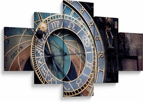 Obraz - Praski zegar astronomiczny, Praga (125x70 cm)