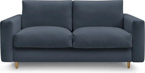 Ciemnoniebieska sofa do spania/rozkładana 200 cm Cocoone – Bobochic Paris
