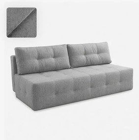 Sofa z Funkcją Spania MORANA Szara Szenil Nowoczesna