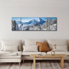 Obraz - Rzut oka na zimowy krajobraz (170x50 cm)