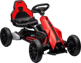 HOMCOM Elektryczny gokart dla dzieci 3-5 km/h z 2-stopniową regulacją prędkości, pasem bezpieczeństwa, kołami EVA, dla 3-8 lat | Aosom PL