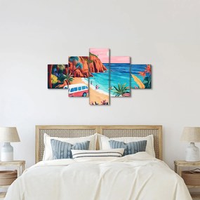 Obraz - Karawan nad oceanem (125x70 cm)