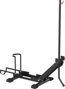 Stojak na rower SPORTNOW ze stalowym uchwytem na opony do 80 mm 75 x 41 x 81H cm Czarny