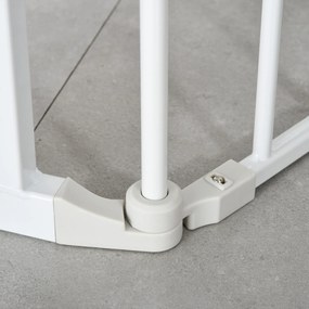 Barierka ochronna dla psów 3 panele tworzywo sztuczne łatwa instalacja bezpieczeństwo biały | Aosom PL