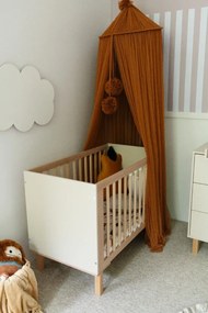Łóżeczko dziecięce LAURA 120x60 buk/szampański LITTLE SKY