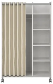 Biało-beżowa szafa 100x160 cm Kit – Tvilum