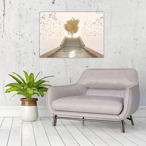 Obraz na szkle - Most do nieznanego (70x50 cm)