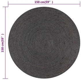 Ciemnoszary elegancki dywanik 150 cm M5-C94