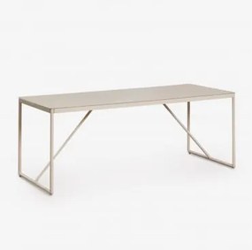 Stół Jadalniany Prostokątny 185x85 Cm Ze Stali Melida Kremowa Tapioca - Sklum