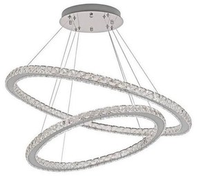 LED regulowany żyrandol na linkę LED/160W/230V 3000-6500K srebrny + DO