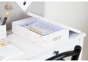 Pudełko w biało-złotym kolorze Bigso Box of Sweden Oskar