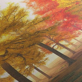 Obraz jesiennych drzew (170x50 cm)