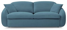 Niebieska rozkładana sofa 235 cm Cezanne – Bobochic Paris