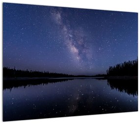 Obraz na szkle nocnego nieba (70x50 cm)