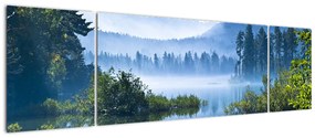 Obraz górskiego jeziora (170x50 cm)