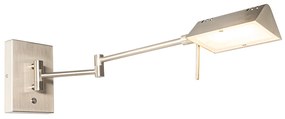 Designerska lampa ścienna ze stali z wbudowanym ściemniaczem LED - NotiaDesignerski Oswietlenie wewnetrzne