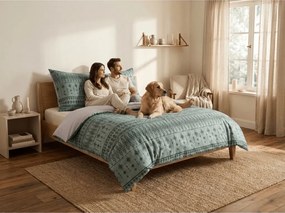 PrzytulneMieszkanie.pl PrzytulneMieszkanie.pl Pościel z mikroflanelu ELVADO miętowa Rozmiar pościeli: 70 x 90 cm | 140 x 200 cm