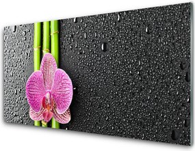 Panel Szklany Orientalny Bambus i Kwiaty