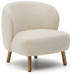 Kremowy fotel z materiału bouclé Ulit – Kave Home
