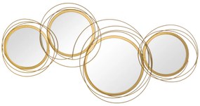 HOMCOM Zestaw luster ściennych z ramą metalową