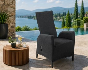 Doppler PARIS LIKA-TEX® regulowany fotel ogrodowy antracyt