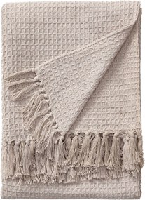 Bawełniany koc Amalia w kolorze kremowym