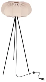 Beżowa lampa stojąca z tekstylnym kloszem (wysokość 147 cm) Cafee – Candellux Lighting