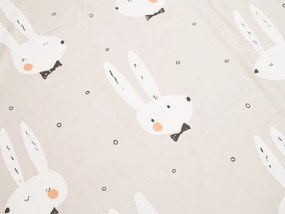 PrzytulneMieszkanie.pl PrzytulneMieszkanie.pl Pościel z mikrowłókna WHITE RABBIT, beżowa Rozmiar pościeli: 70 x 90 cm | 140 x 200 cm