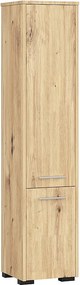 Słupek łazienkowy AKORD FIN Dąb Artisan 30 cm 2 drzwi kolor Dąb Artisan mat 5 półek 30x30x140 cm