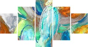 Obraz - Kolorowa abstrakcja (125x70 cm)