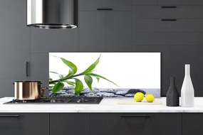 Panel nad blat kuchenny Harmonijne Połączenie Liści I Kamieni