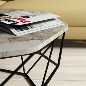 Stolik konferencyjny Diamond White Marble