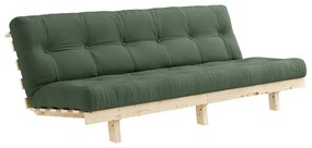 Sofa rozkładana Karup Design Lean Raw Olive Green