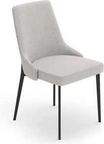 Komplet 2 nowoczesnych krzeseł "Venus" w tkaninie łatwej do czyszczenia funkcjonalne do salonu cm 58,5x48,5 89h