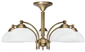 Niski żyrandol mosiężny B-S5K