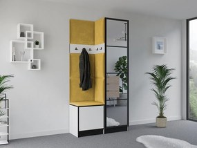 Garderoba EDEN 11 Biały + Żółty