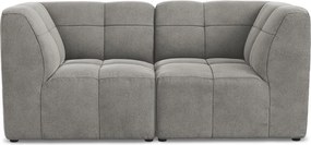 Szara aksamitna sofa 180 cm Aloha – Makamii