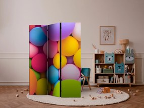 Parawan dwustronny Tła i desenie 135x172 cm 3-częściowy fioletowy ARTGEIST B