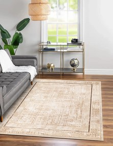 Dywan vintage Beyond Ramka beżowy 160 cm x 220 cm