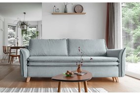 Jasnoszara rozkładana sofa 225 cm Charming Charlie – Miuform