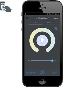 Inteligentny słup oświetleniowy zewnętrzny ciemnoszary 45 cm z WiFi P45 - Malios